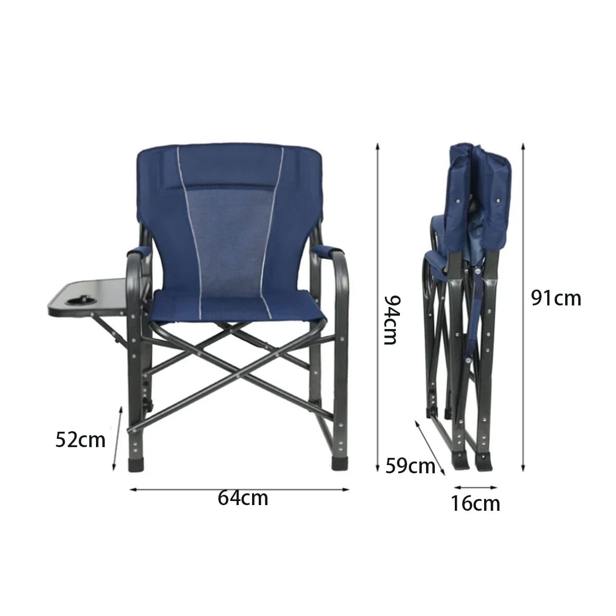 Portable director chair for outdoor camping