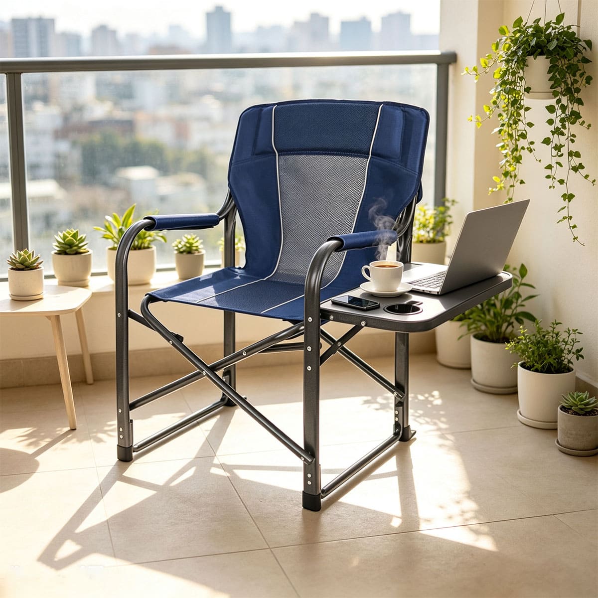 Portable director chair for outdoor camping