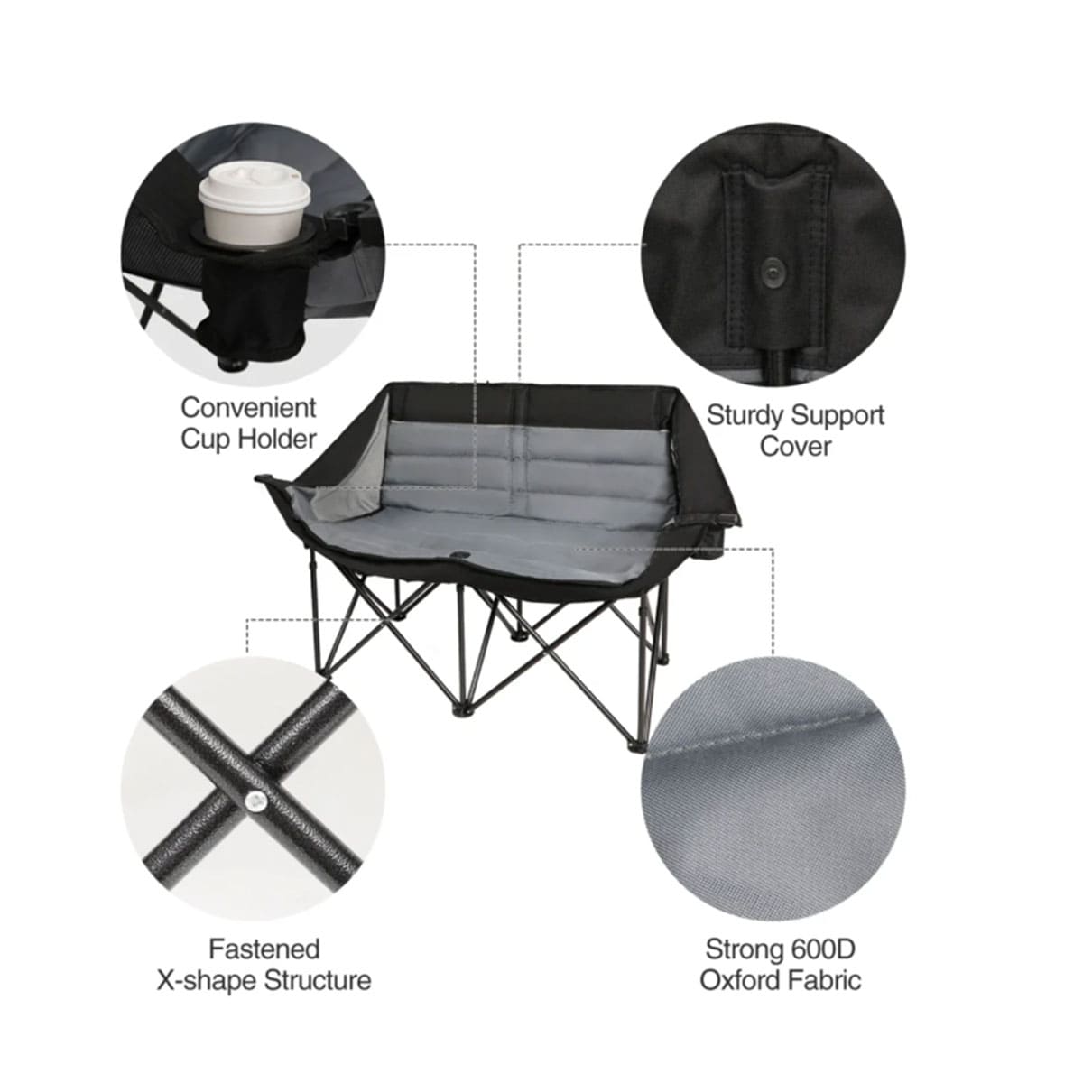 Oversized Double Camping Chair