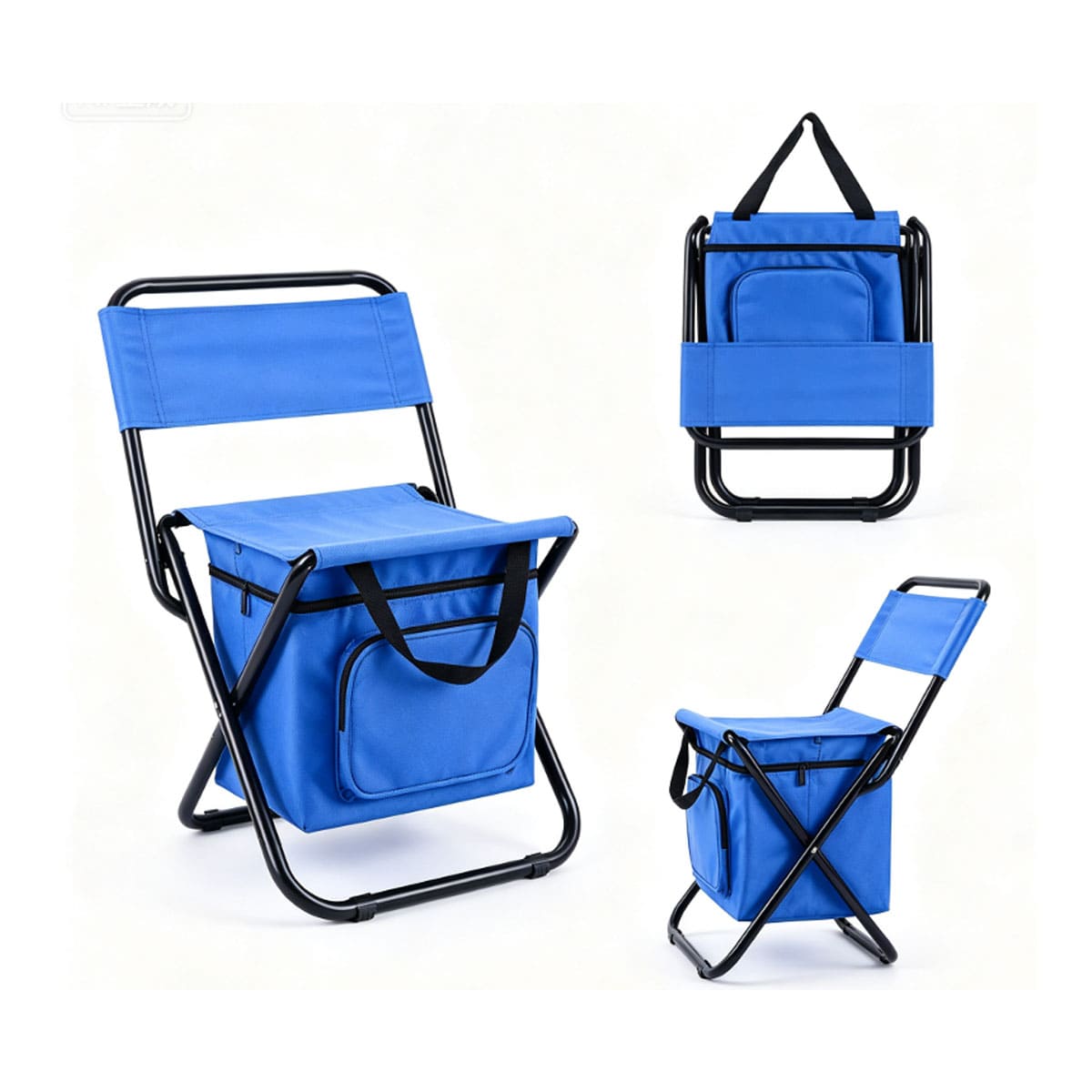 Portable outdoor folding ice pack chair