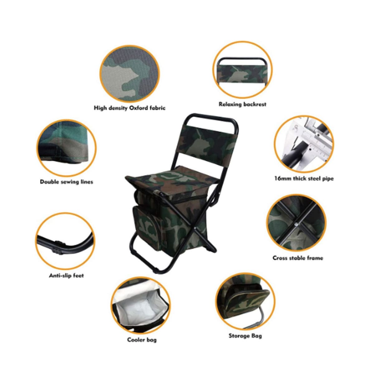 Folding Stool with Storage Bag