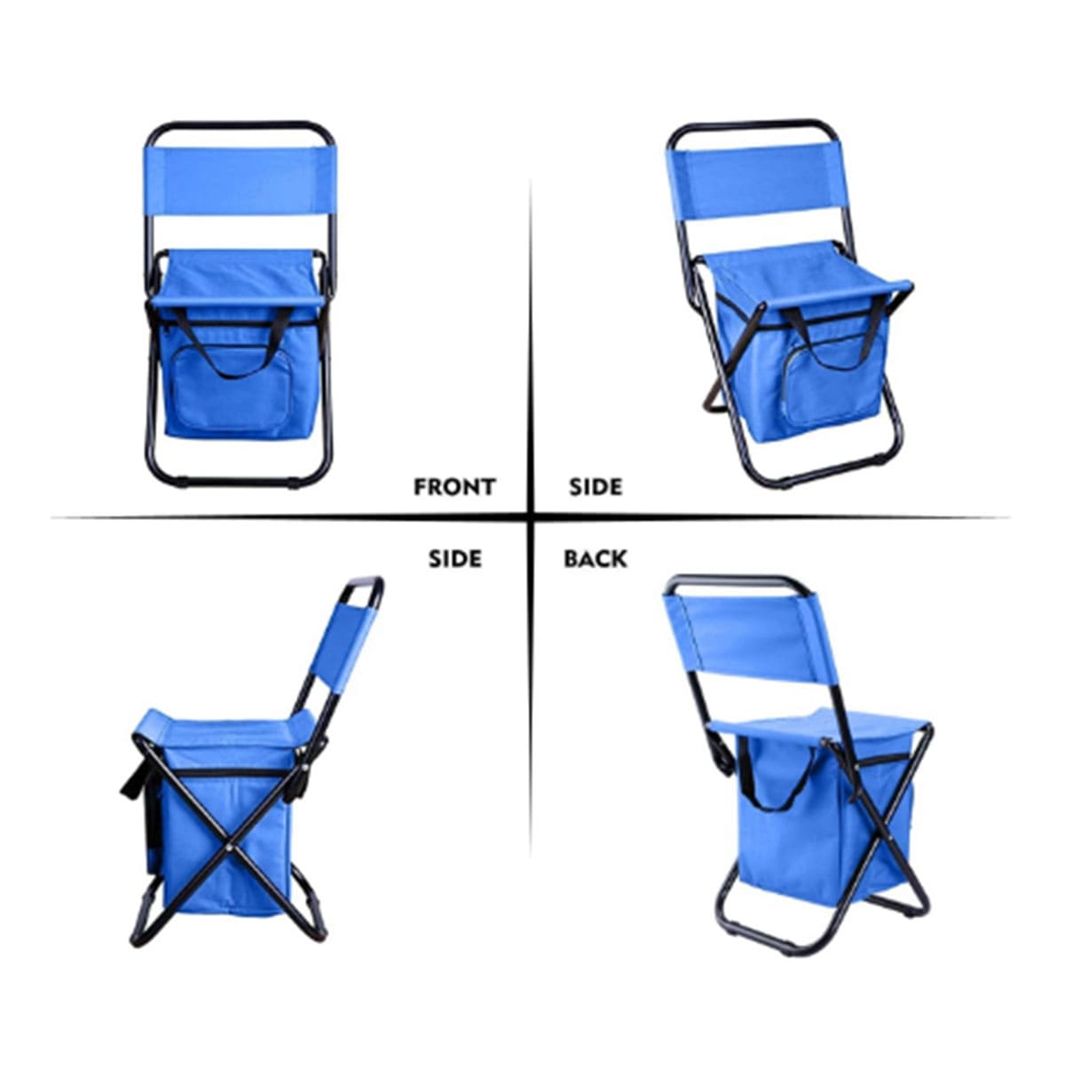 Portable outdoor folding ice pack chair
