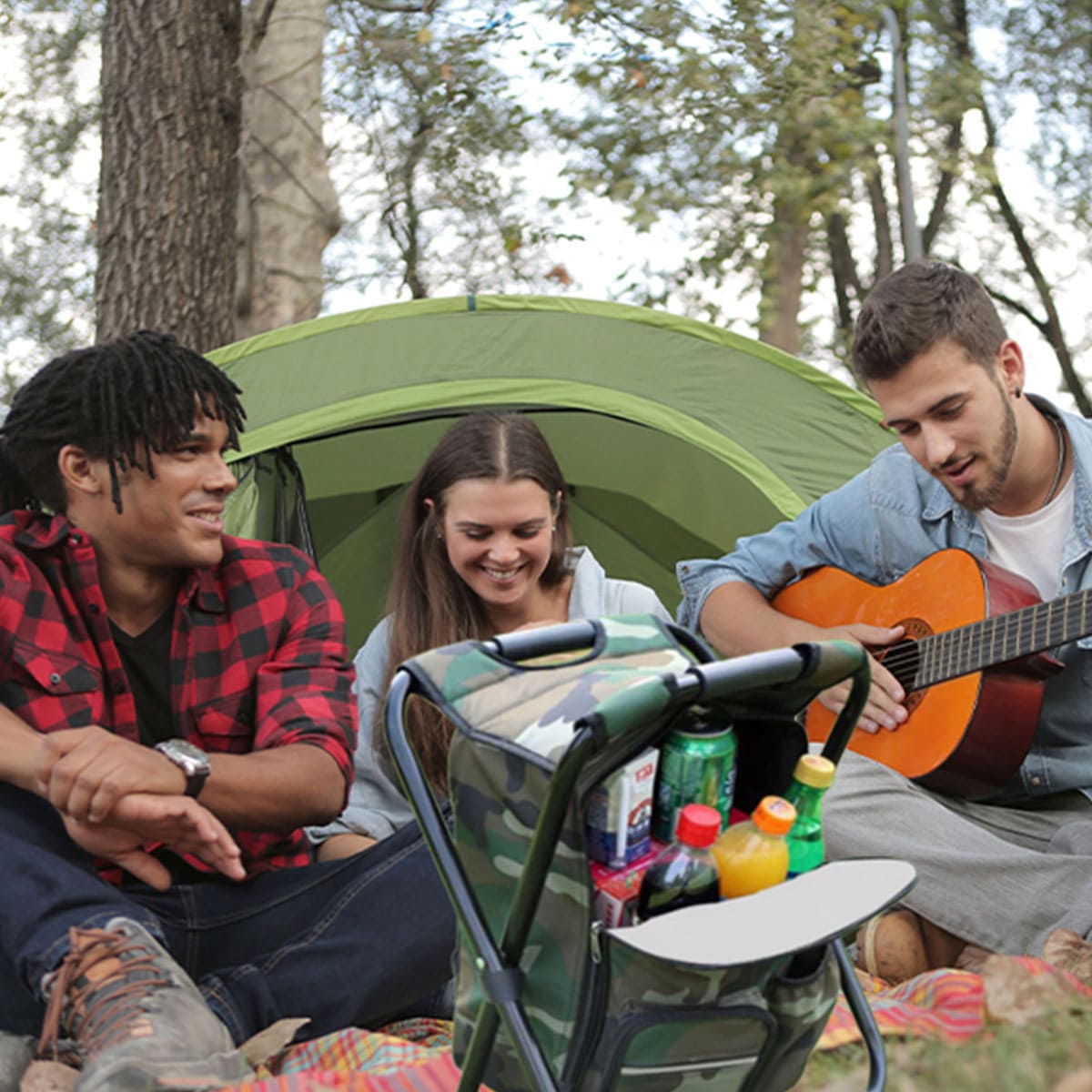 Outdoor Multi-Function Fishing Backpack Beach Stool