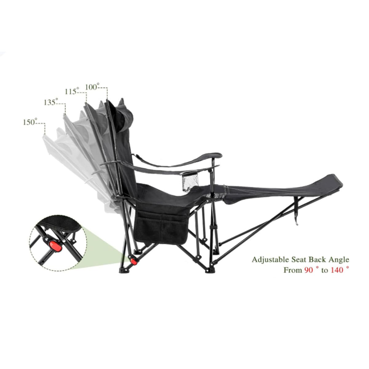 Recliner Lightweight Folding Lounge Chair