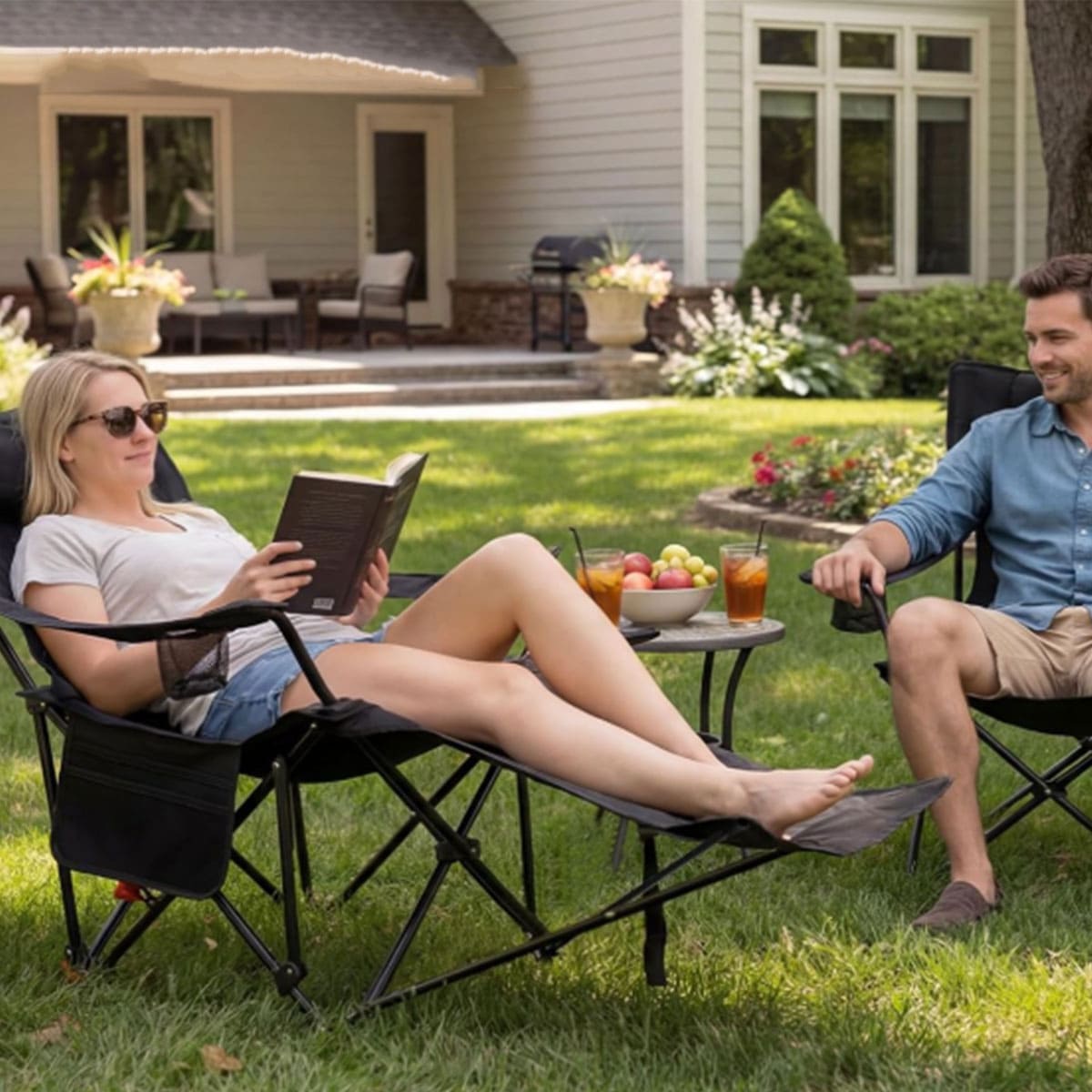 Recliner Lightweight Folding Lounge Chair