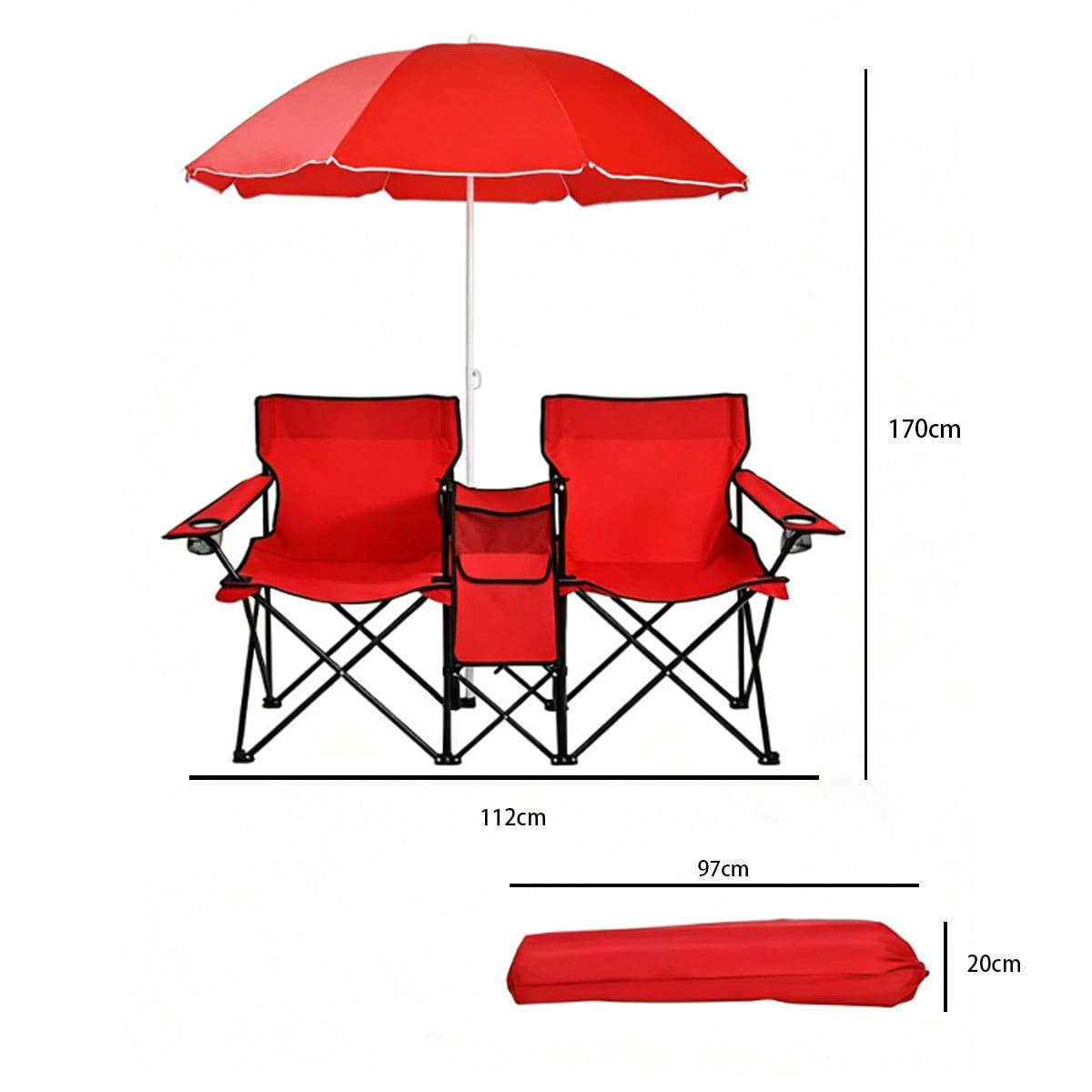 Folding Camping Chair with Sunshade
