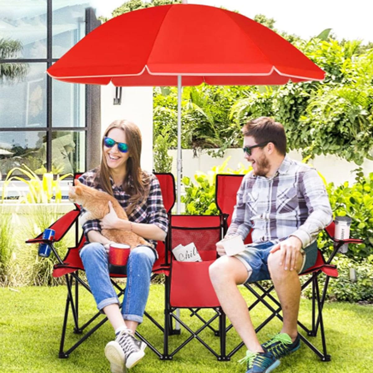 Folding Camping Chair with Sunshade