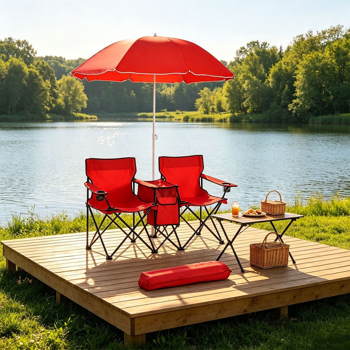 Folding Camping Chair with Sunshade