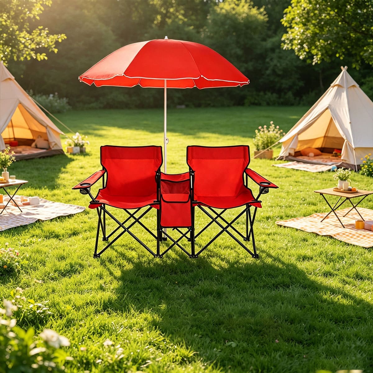 Folding Camping Chair with Sunshade