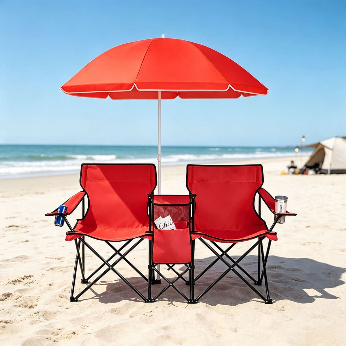 Folding Camping Chair with Sunshade