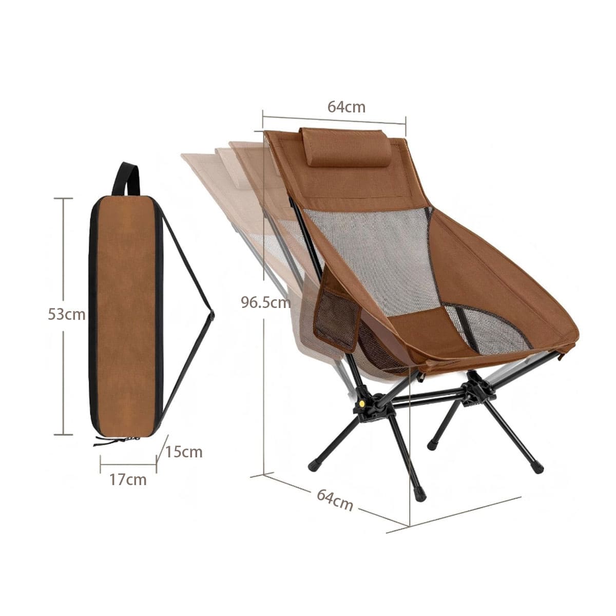 Folding portable camping chair