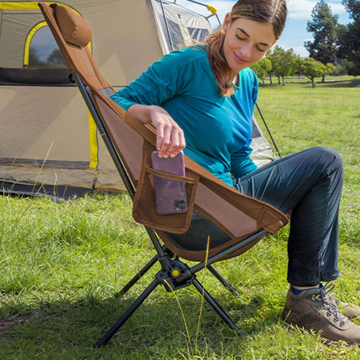 Folding portable camping chair