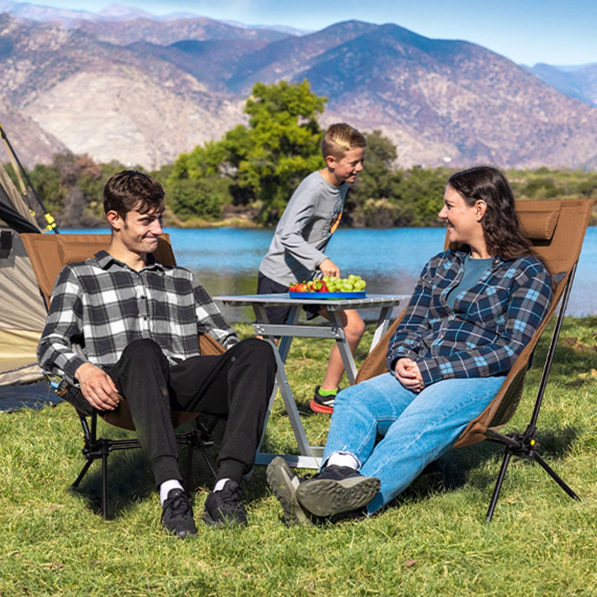 Folding portable camping chair