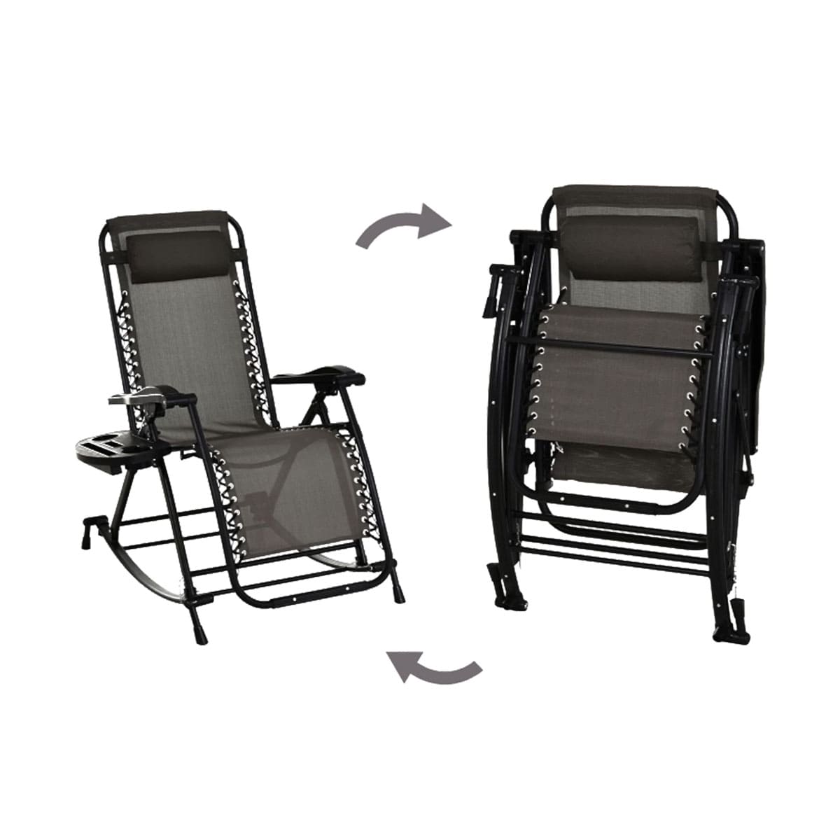 Zero gravity leisure rocking chair