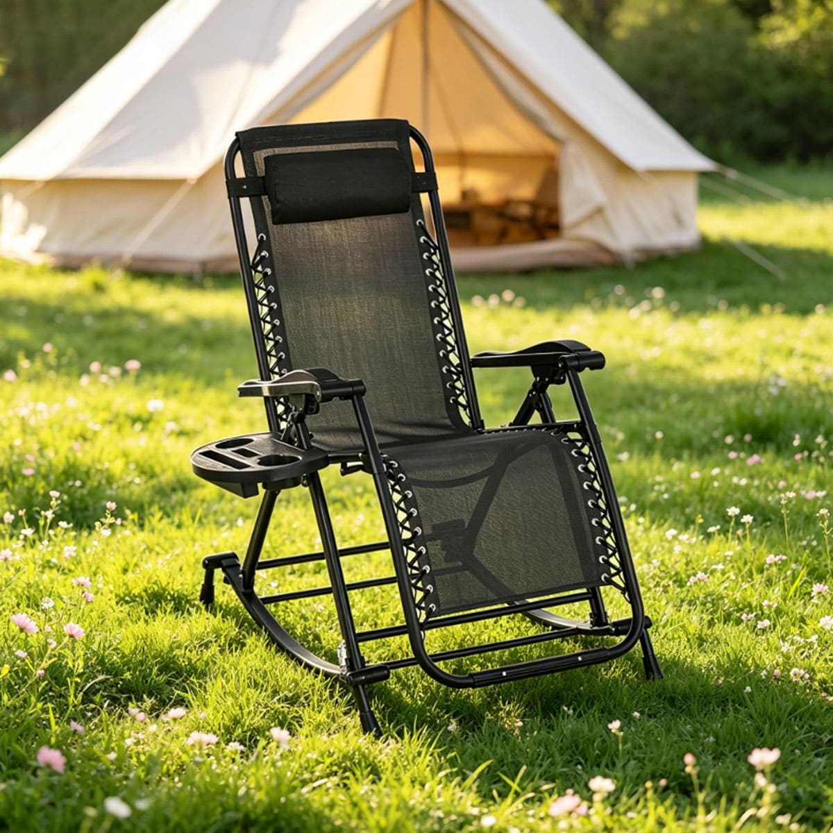 Zero gravity leisure rocking chair