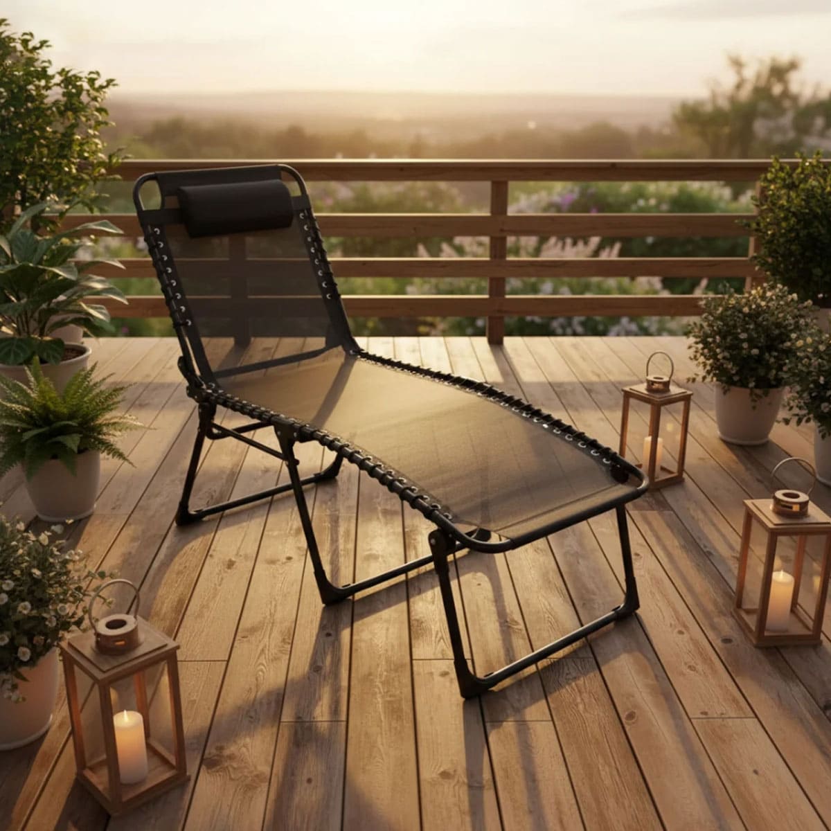 Lounge chair with detachable pillow