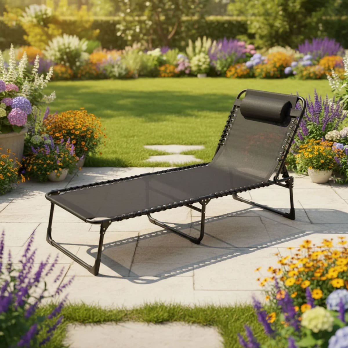 Lounge chair with detachable pillow
