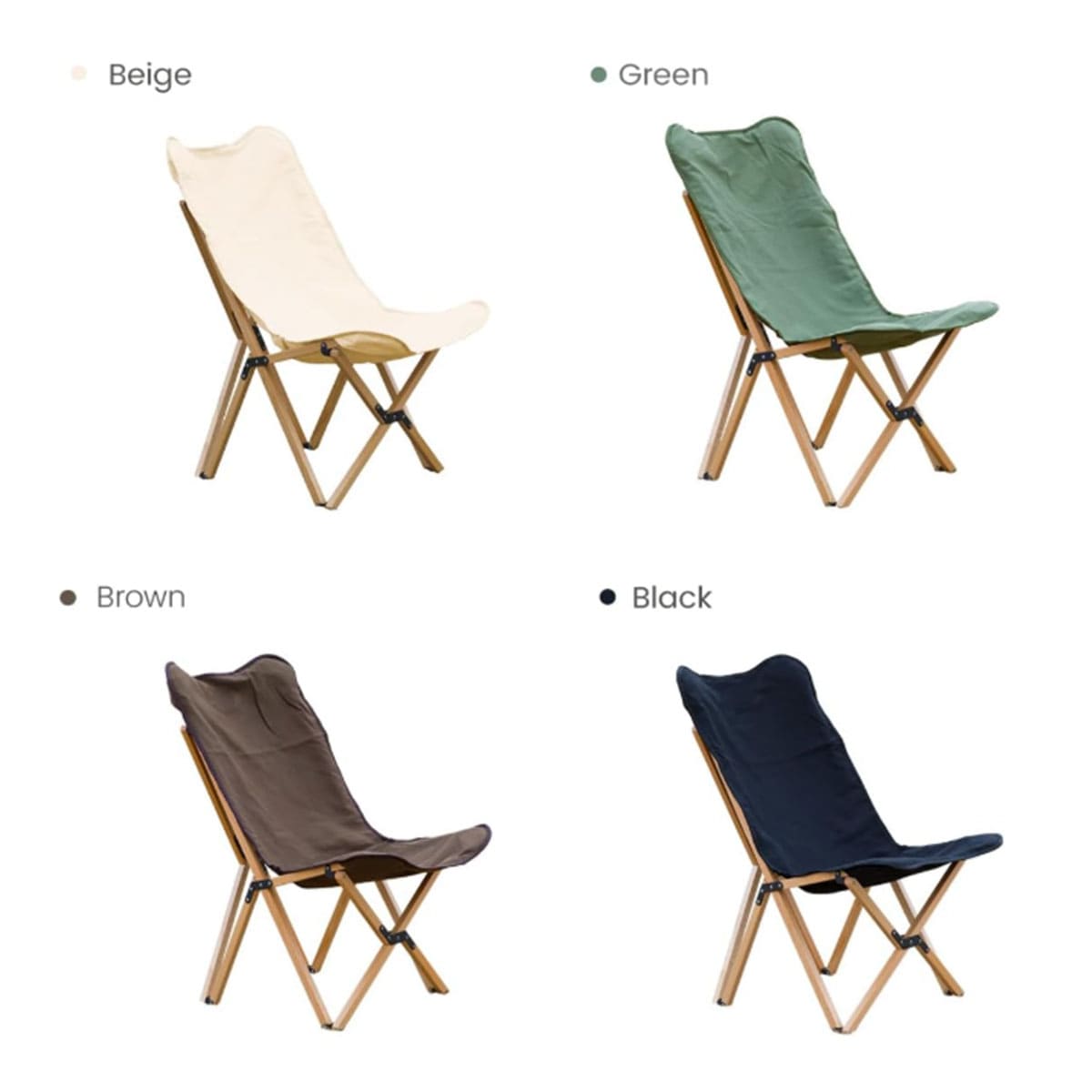 Portable folding chair with outer bag