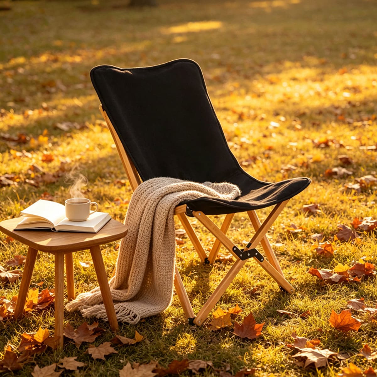 Outdoor butterfly lawn chair