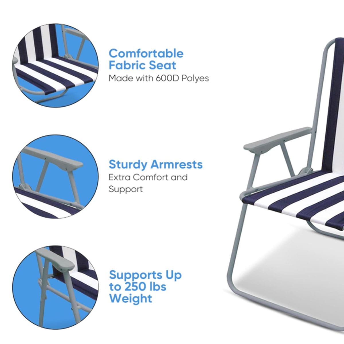 Outdoor Sun Lounger Reclining Garden Chair