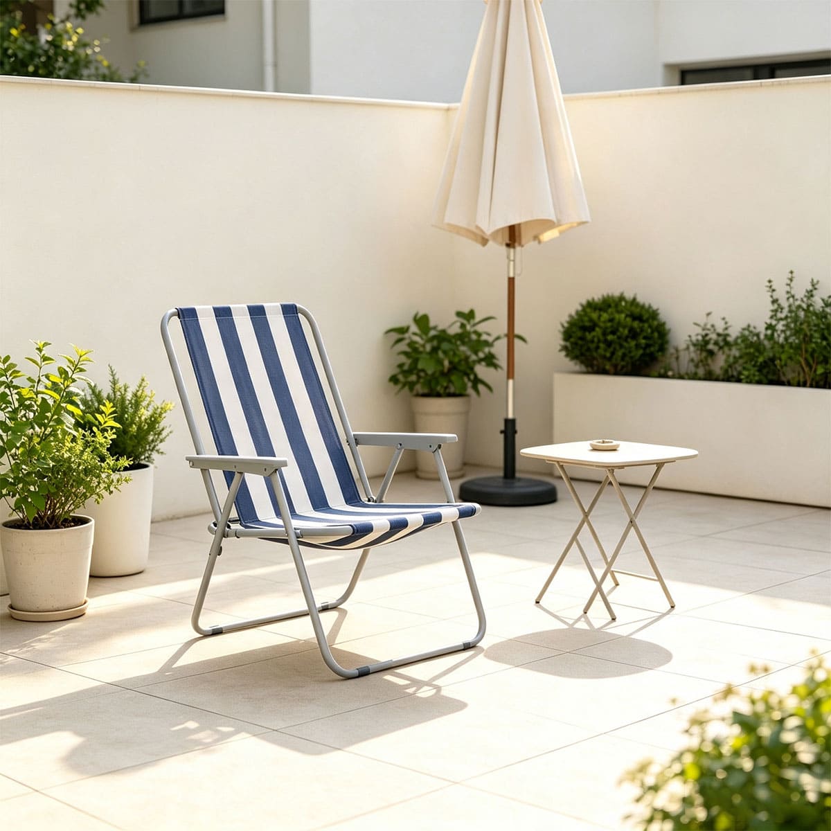 Outdoor Sun Lounger Reclining Garden Chair