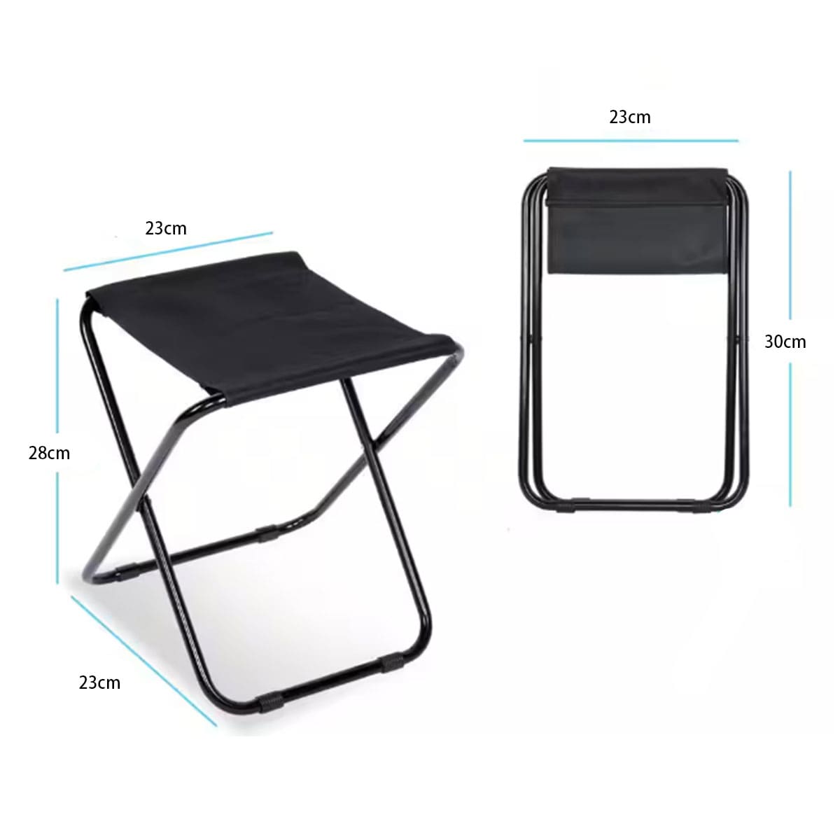 Lightweight compact folding stool