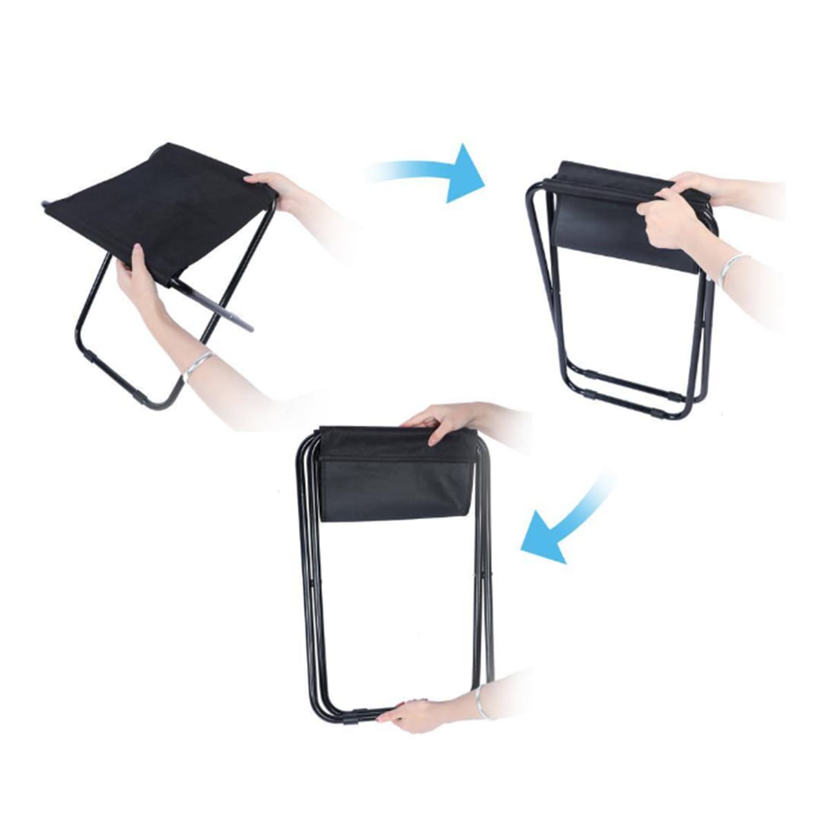 Lightweight compact folding stool