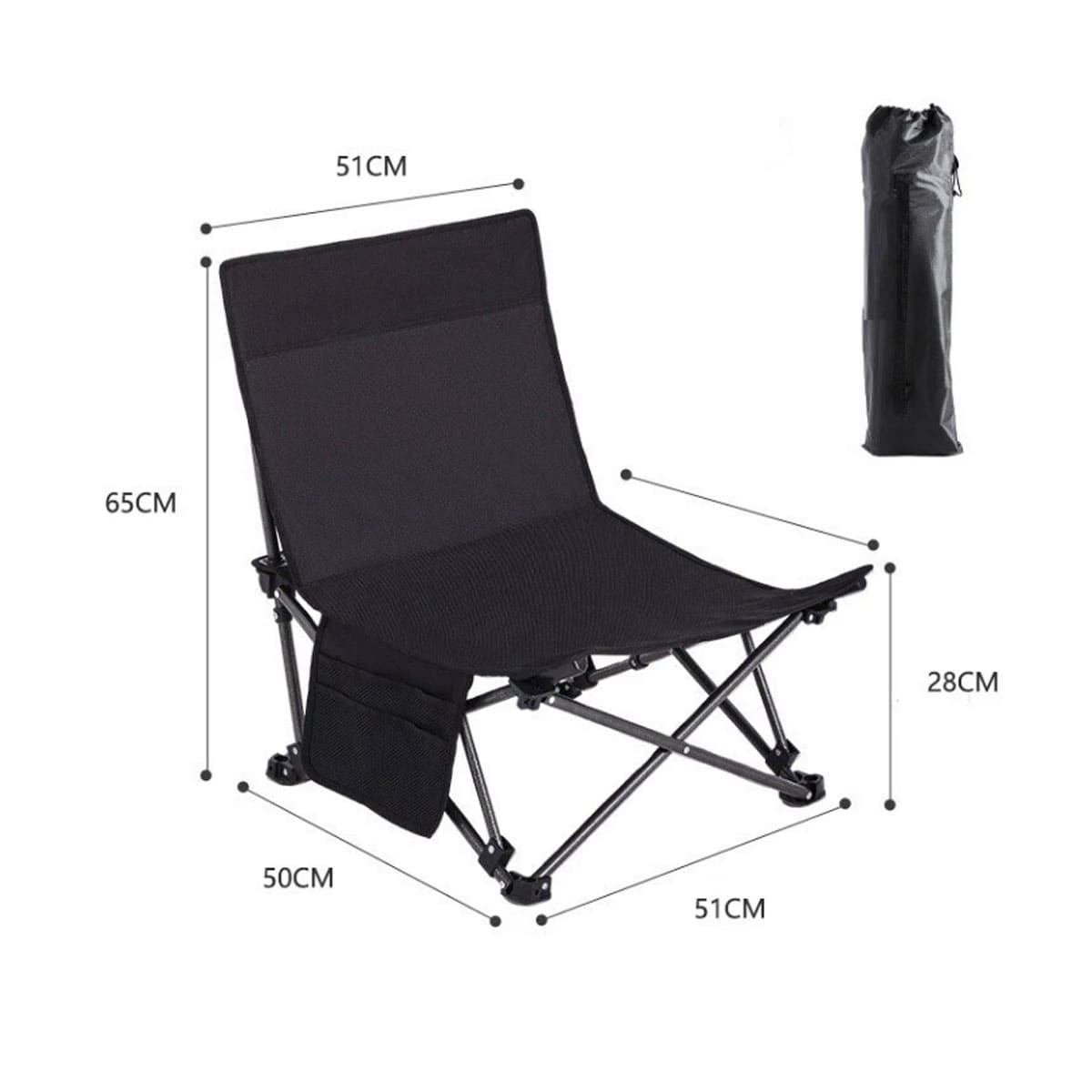 600D Oxford Foldable Chaise Lounge Chair
