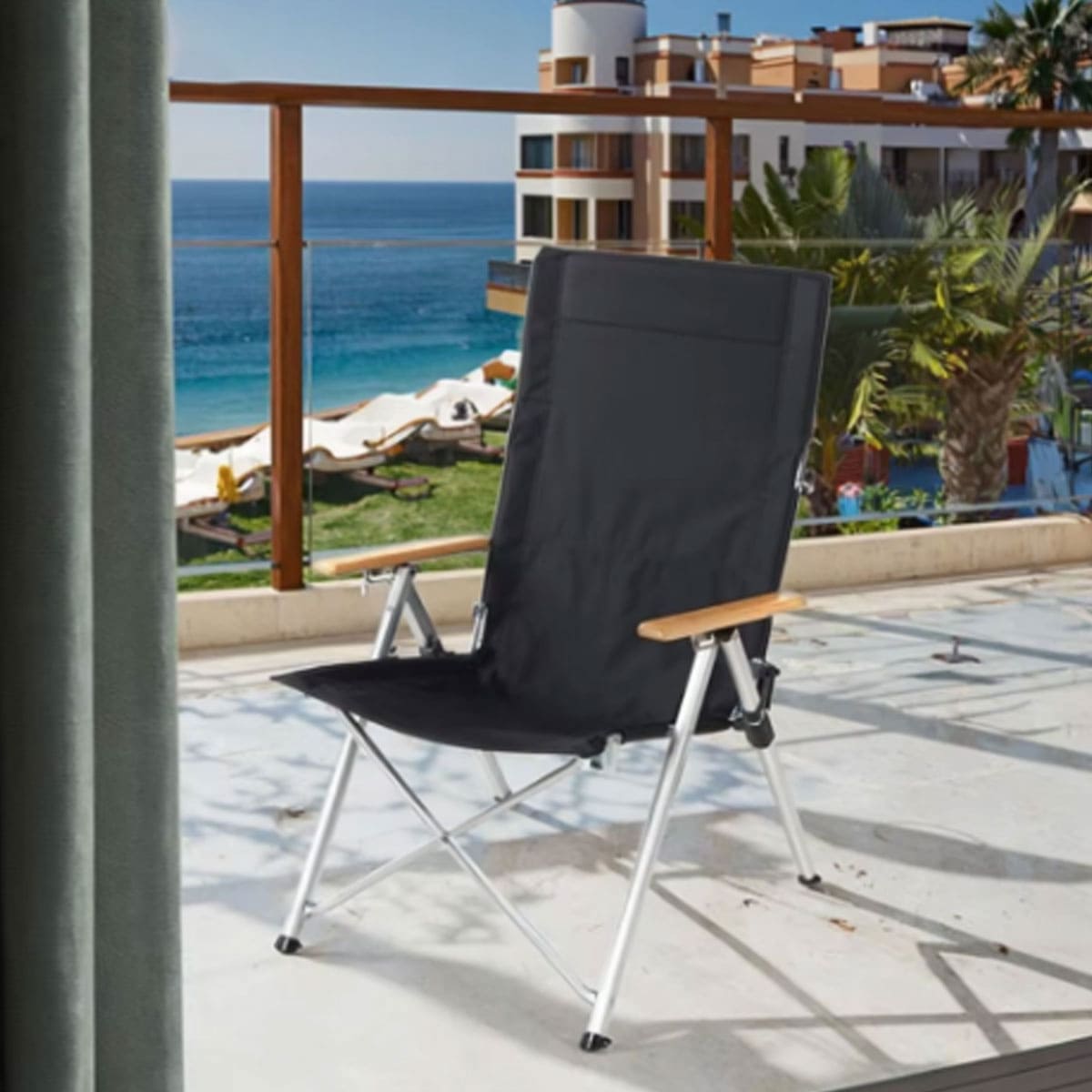 Portable Folding Recliner Beach Chair