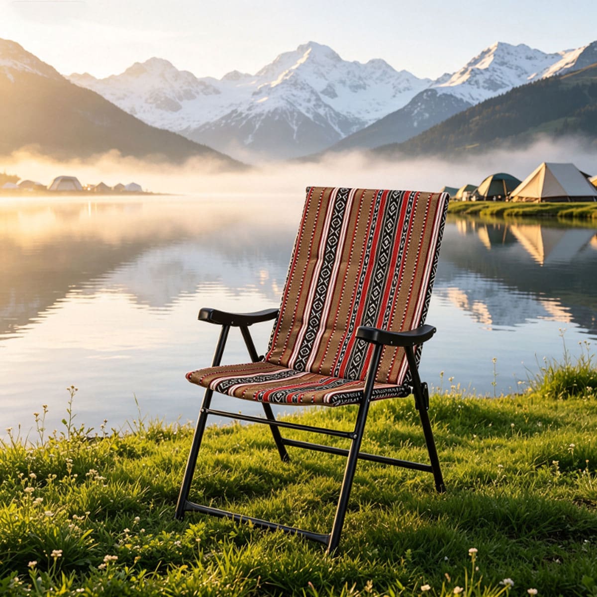 Foldable Camping Chair with Cusion