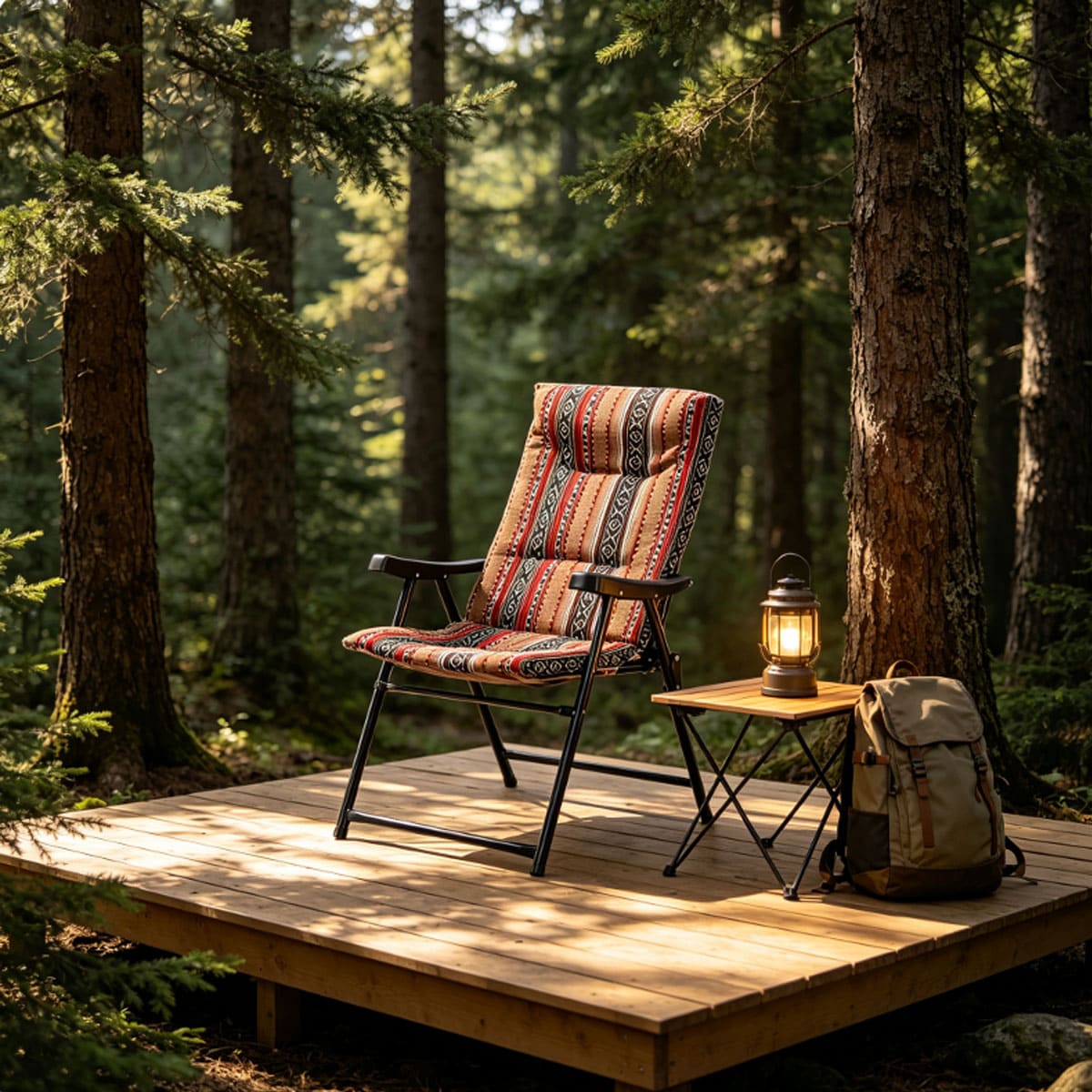Outdoor camping printed folding chair