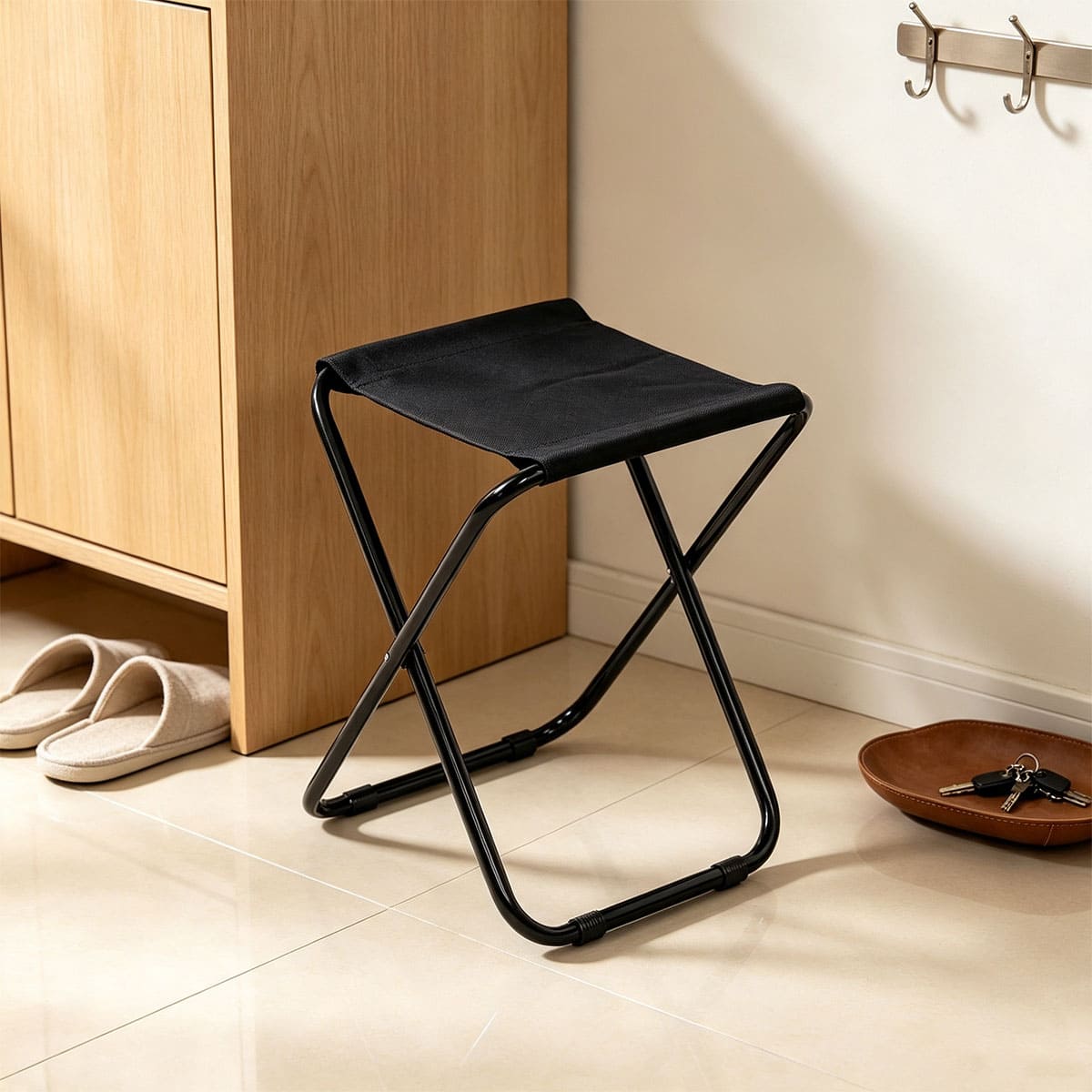 Lightweight compact folding stool