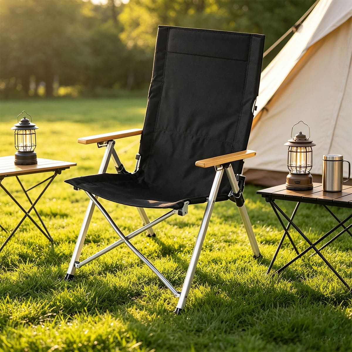 Portable Folding Recliner Beach Chair