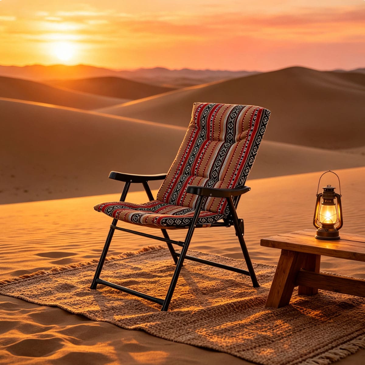 Outdoor camping printed folding chair