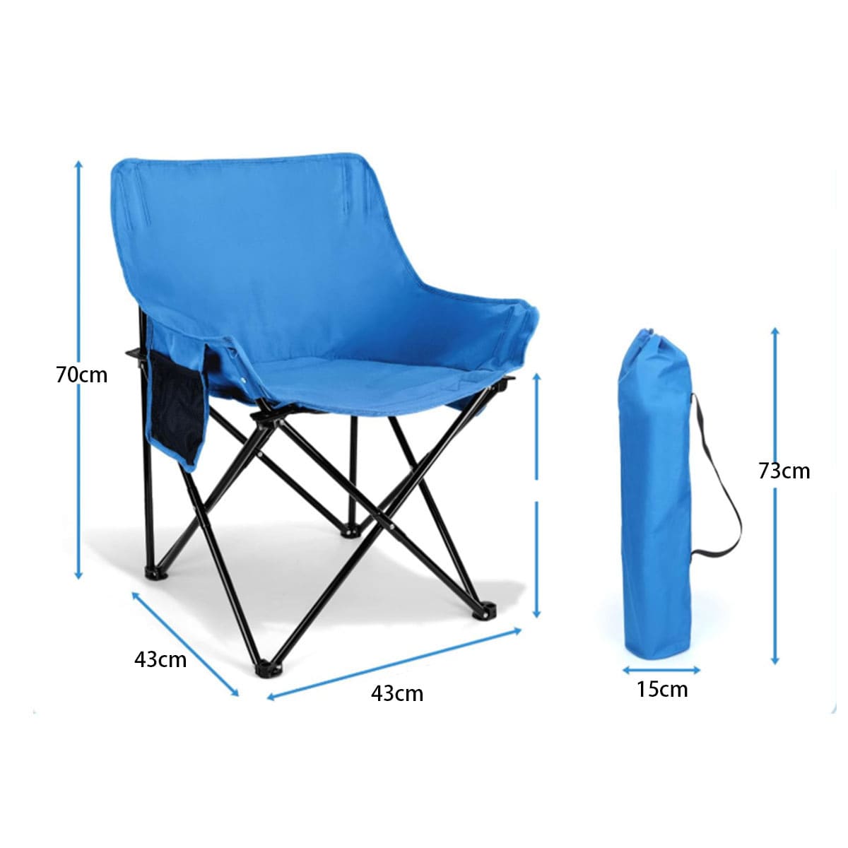 Folding Oxford Fabric Reinforced Chair