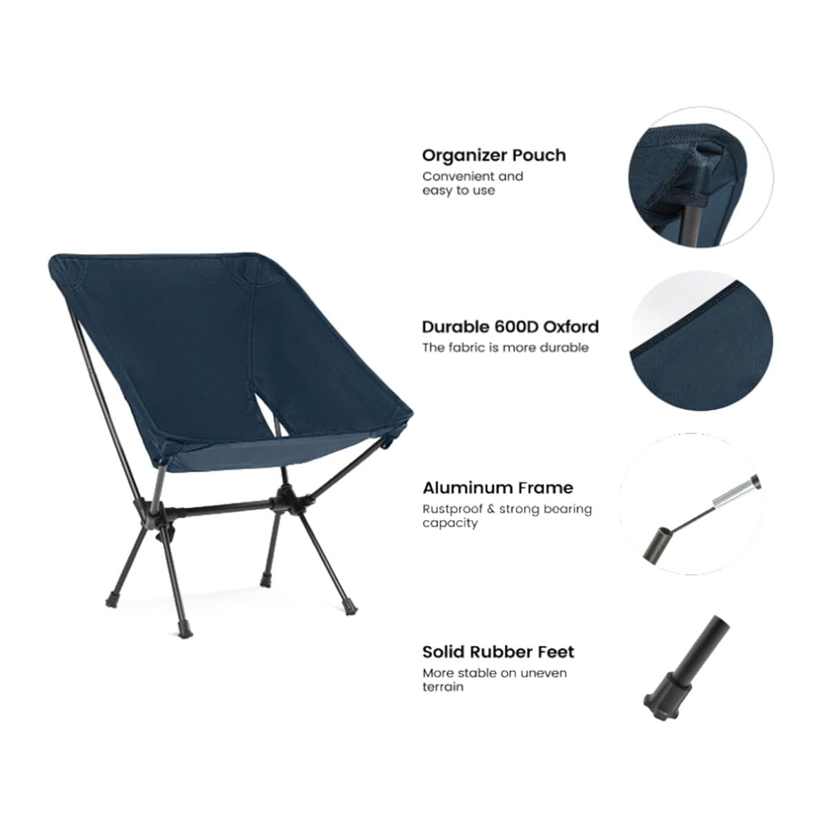 Folding portable backpack chair