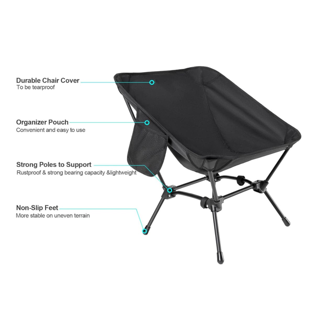 Lightweight Portable Compact Lawn Chair
