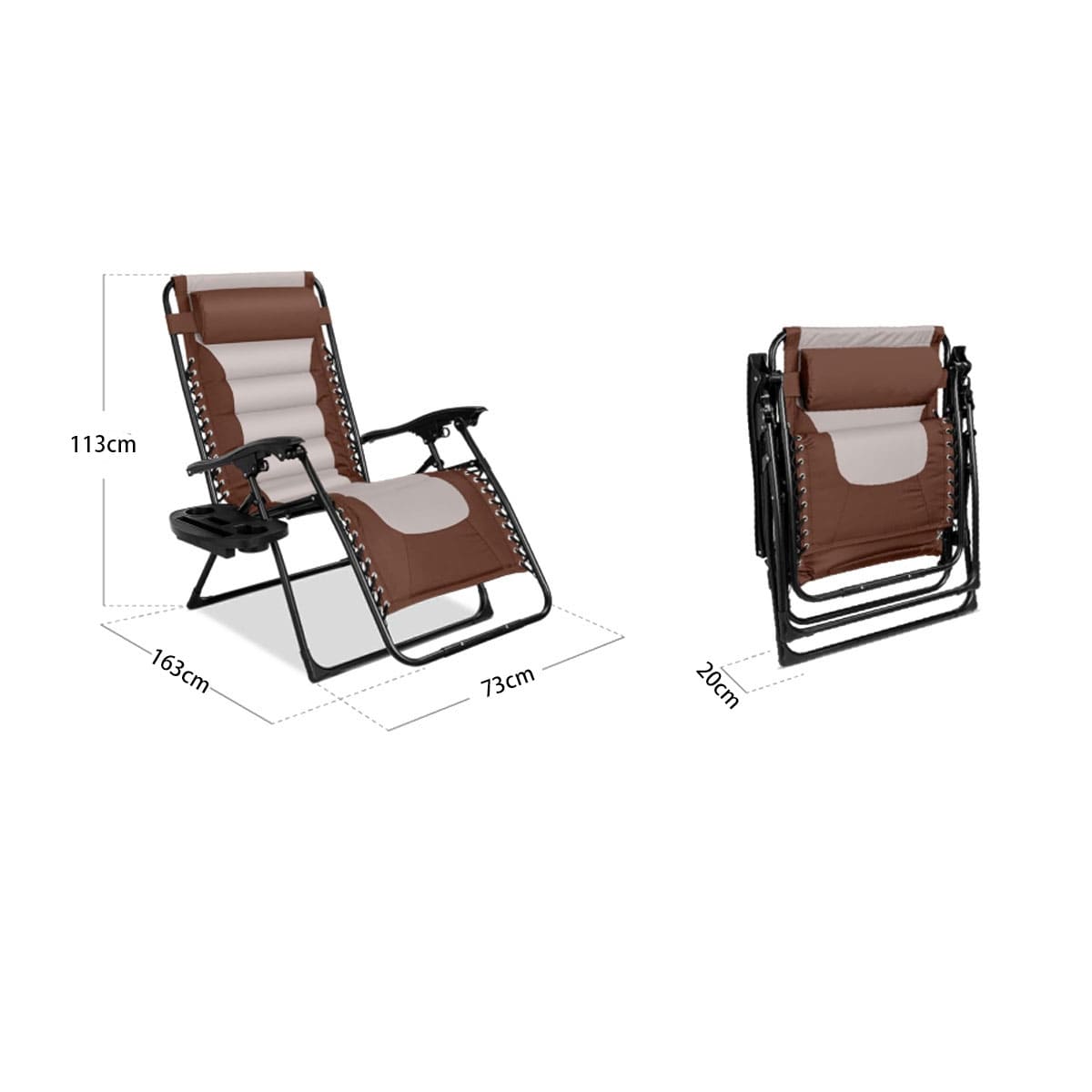 Super padded zero gravity chair
