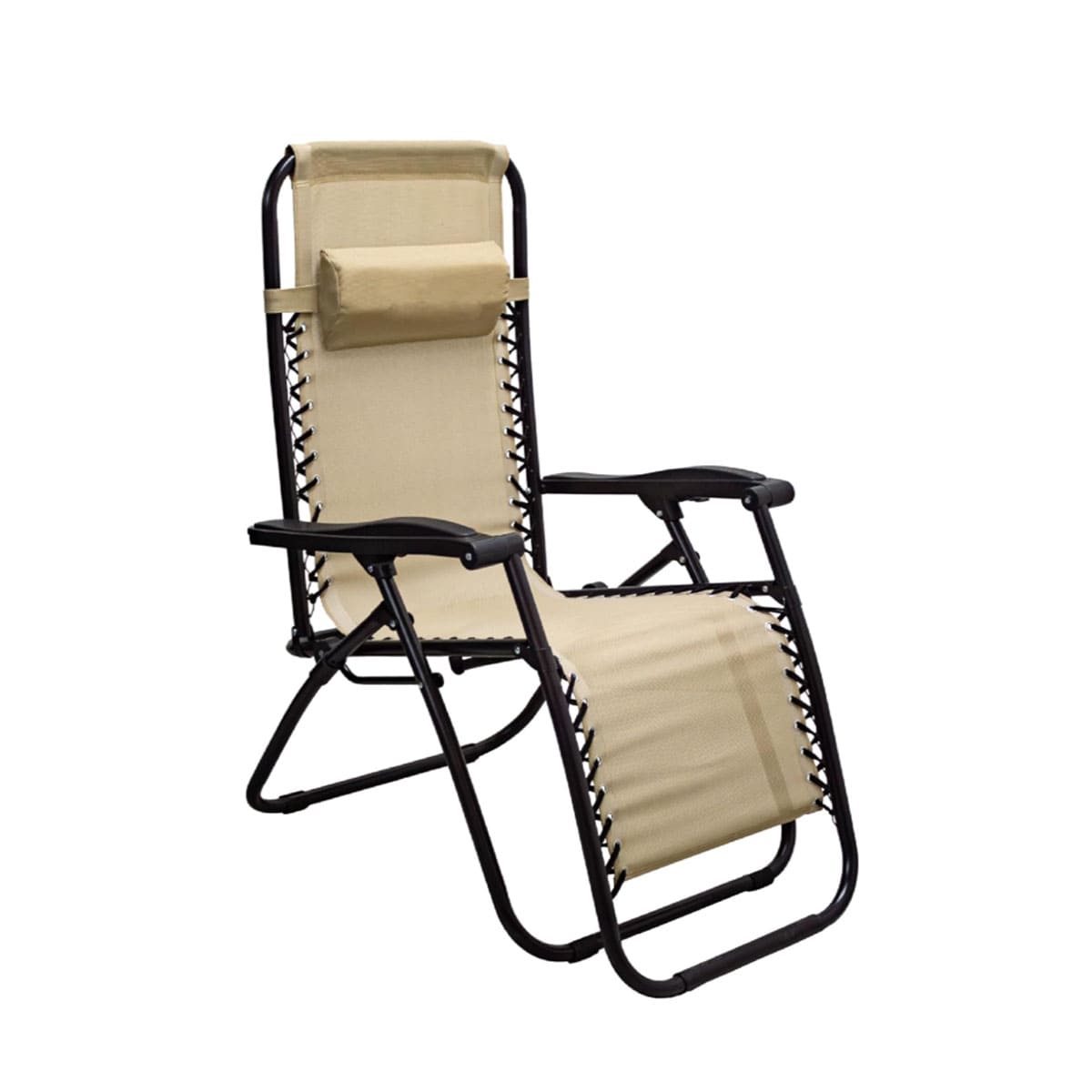 Multi-Position Folding Lounger Chair for Garden