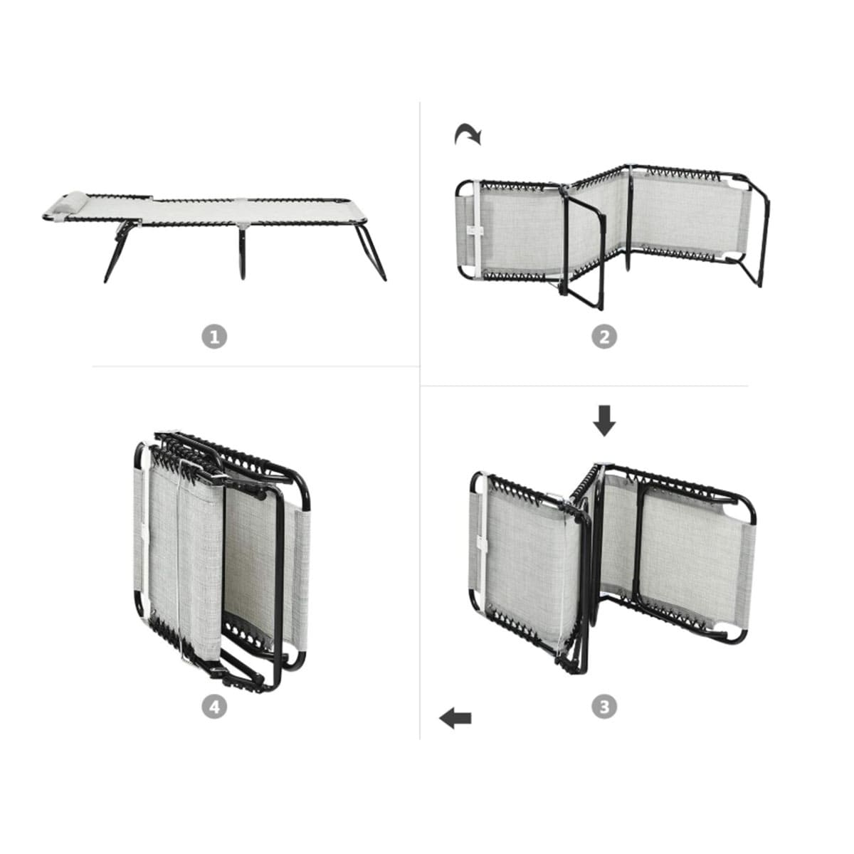 Adjustable Backrest Reclining Chaise Chair