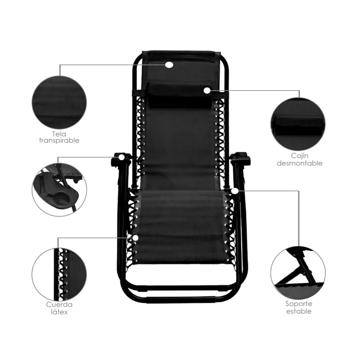 Adjustable zero-gravity lounge chair