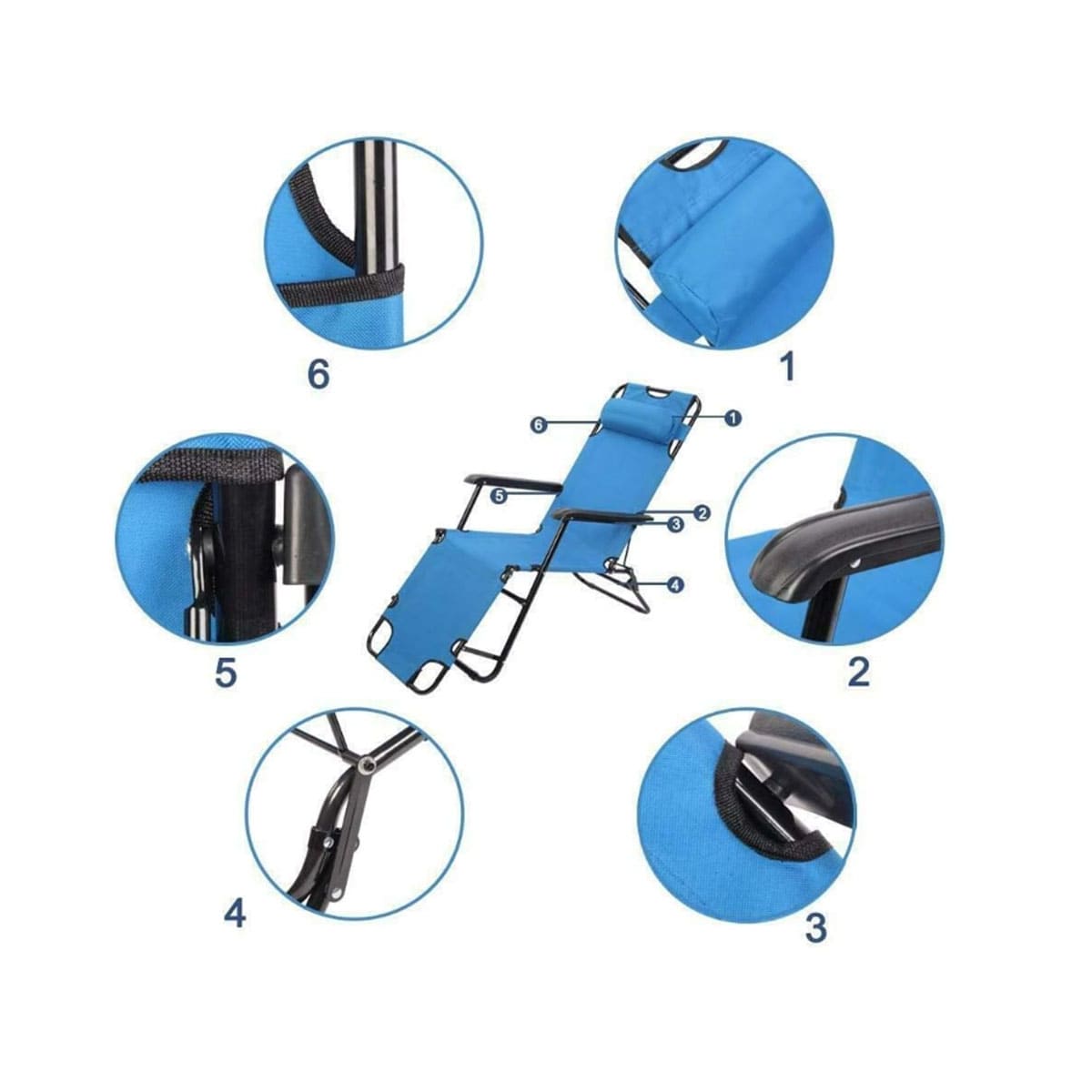 Lightweight Sun Lounger Chair