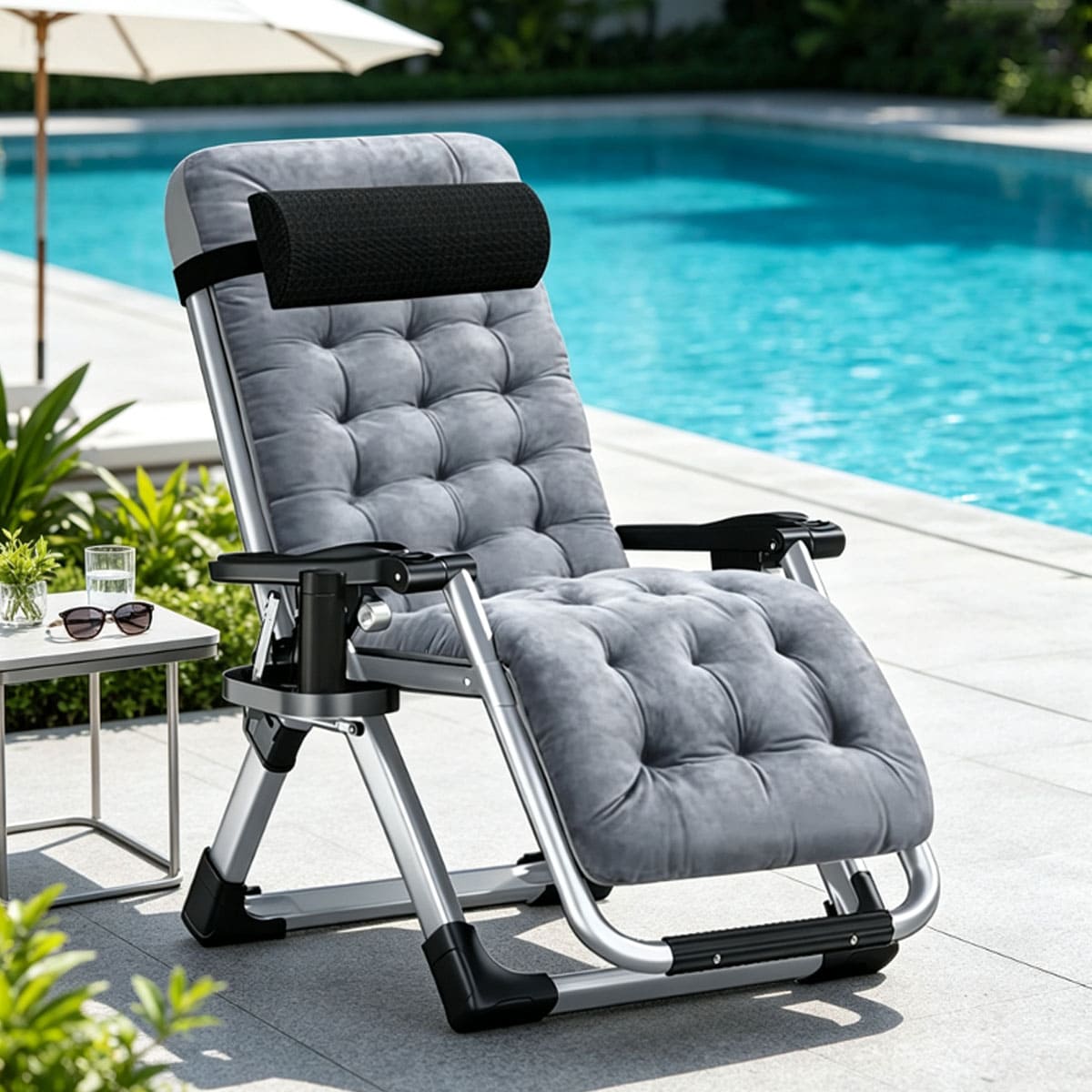 Portable Folding Lawn Recliner Chair