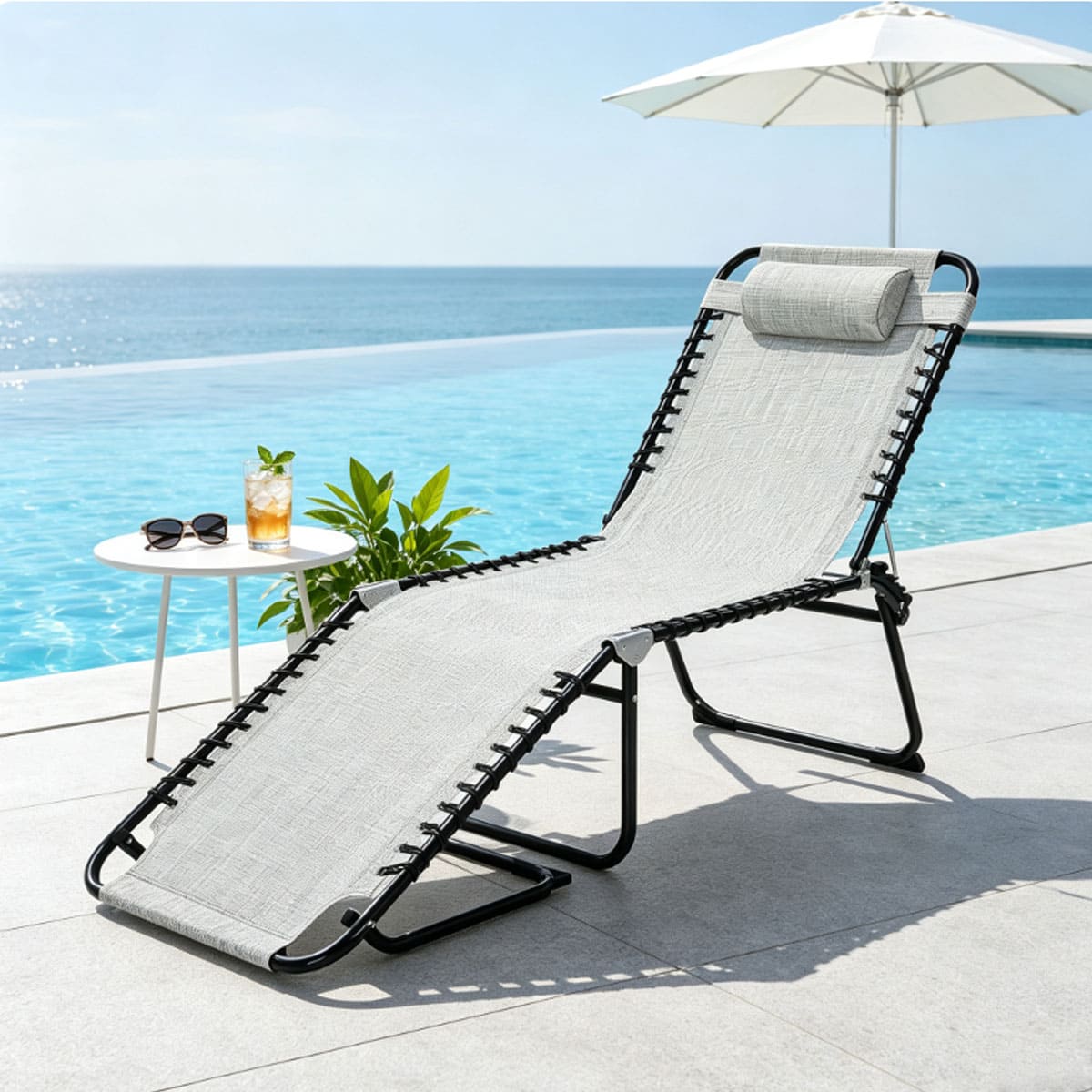 Adjustable Backrest Reclining Chaise Chair