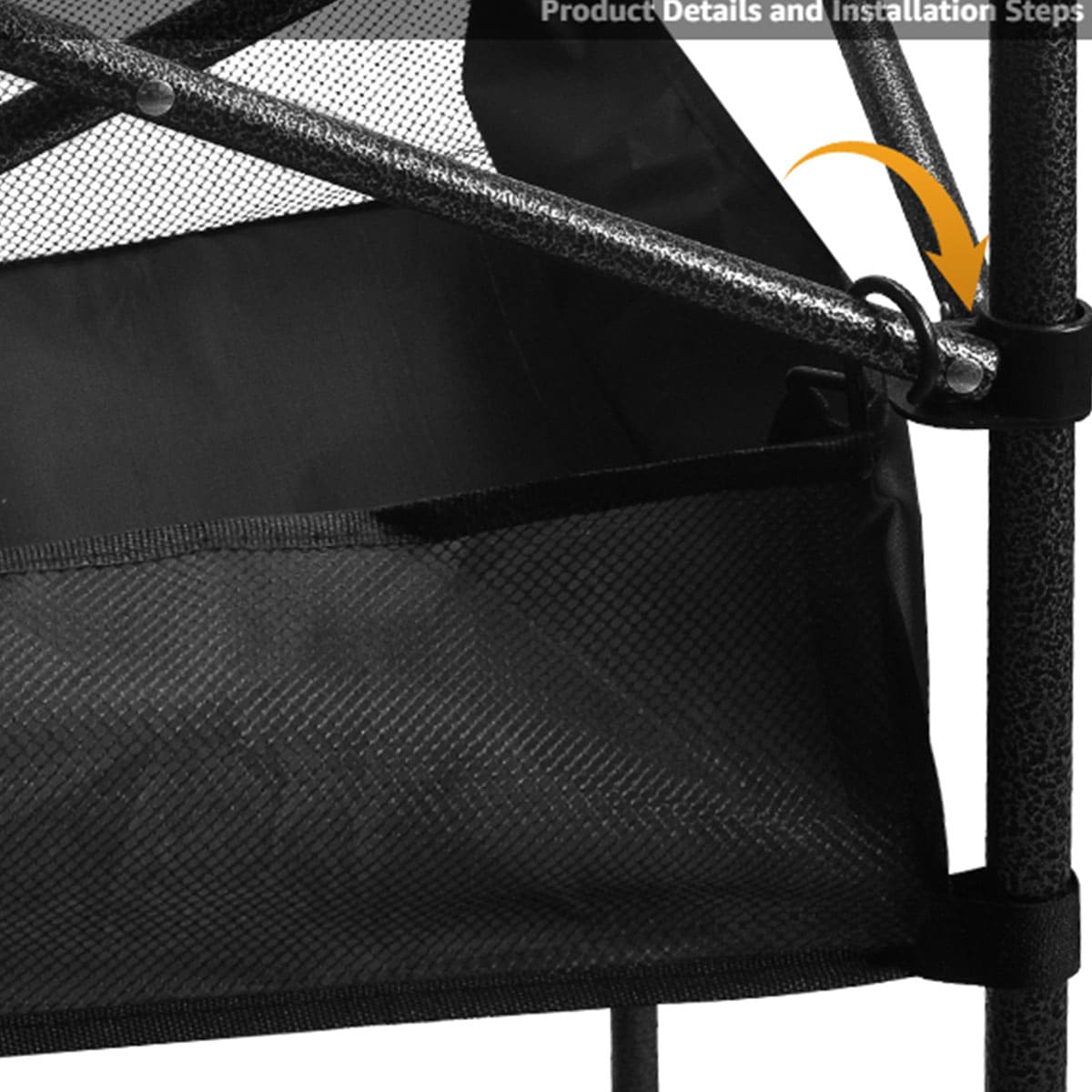 Folding table with adjustable height