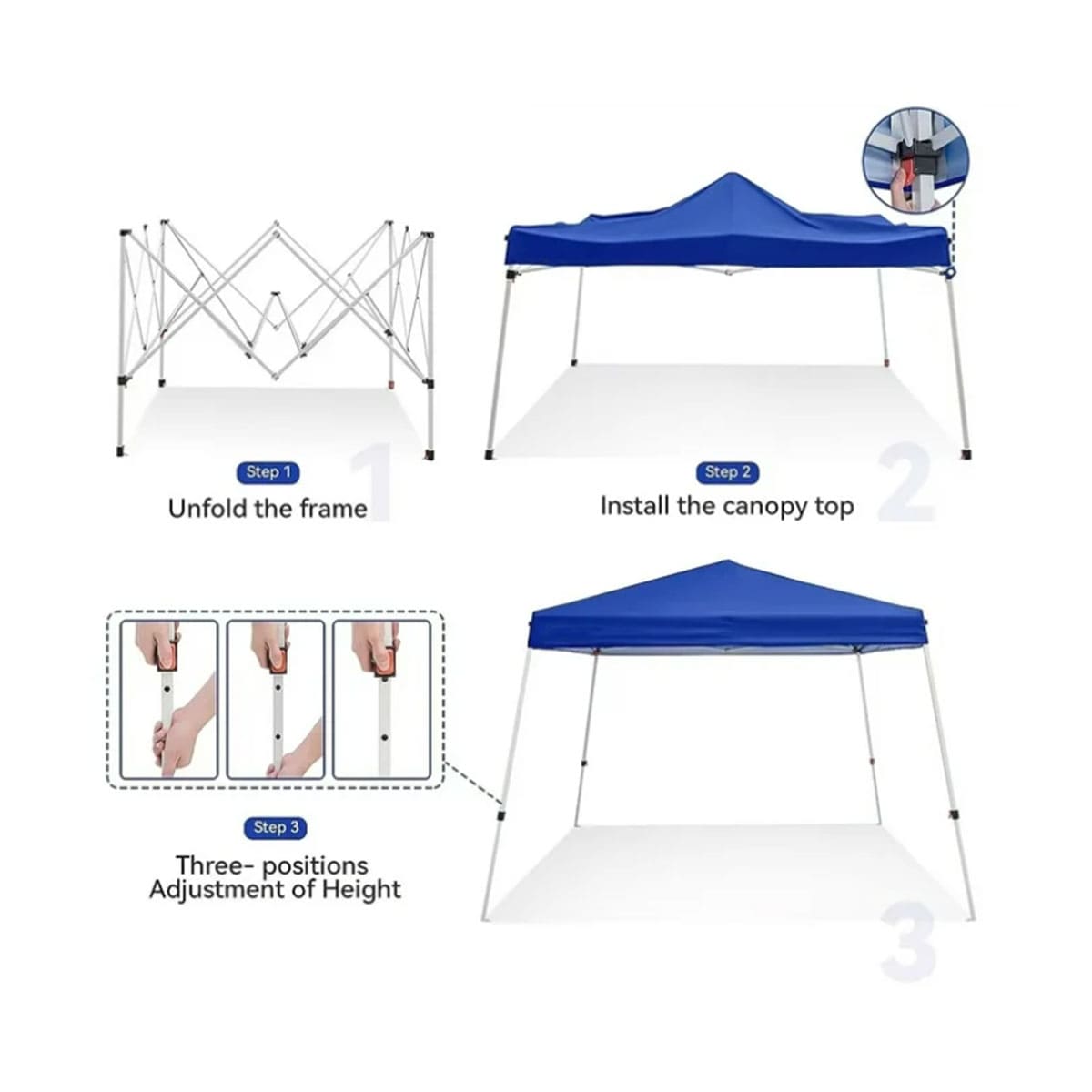Pop-Up Canopy Tent Portable Outdoor Instant Canopy