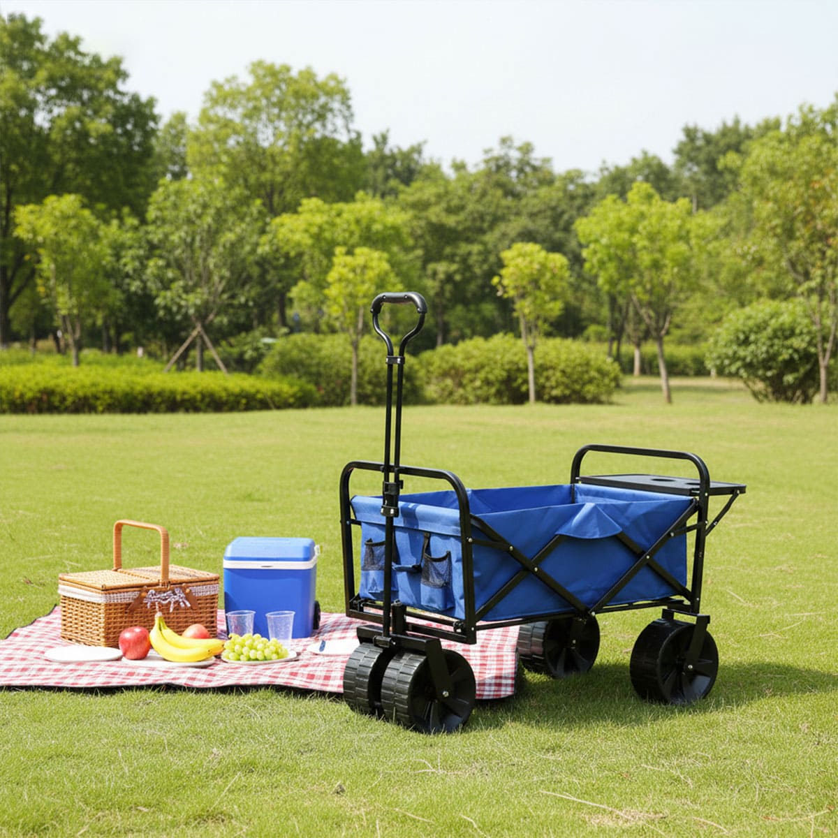 Outdoor Camping Foldable Wagon Cart