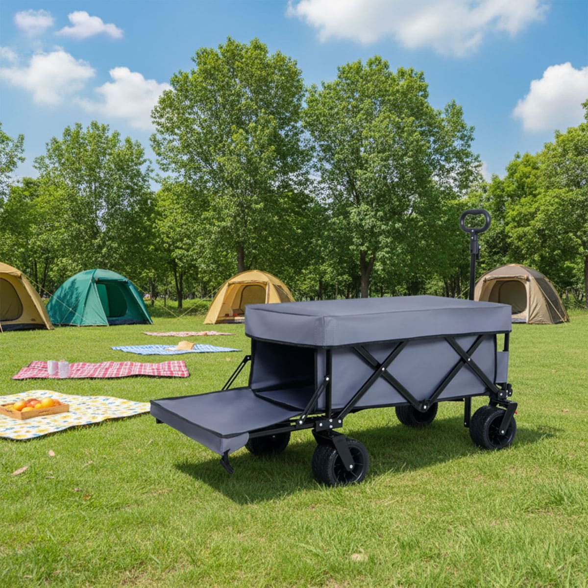 All-Terrain Folding Utility Heavy-Duty Shopping Cart