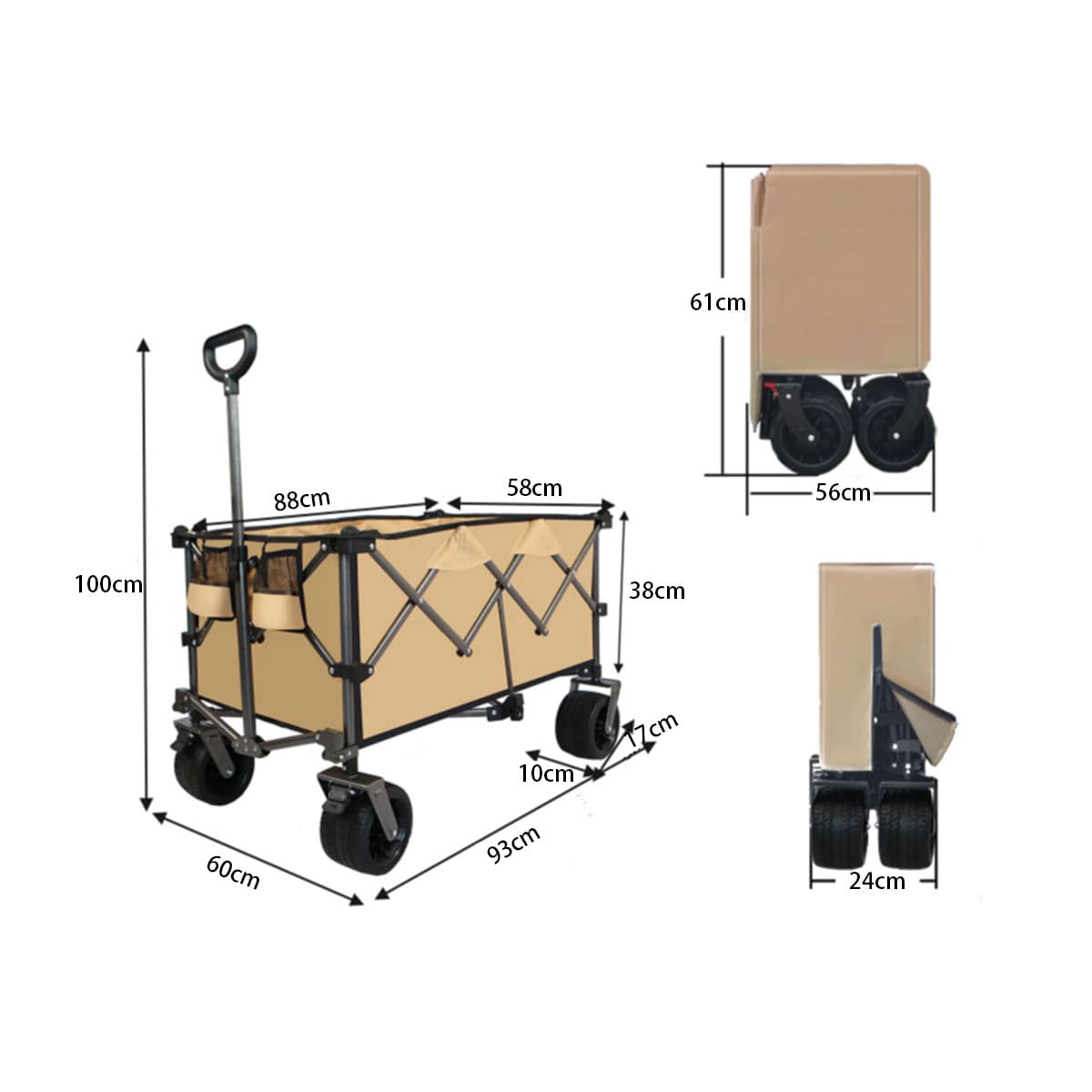Heavy Duty Foldable Car For Camping