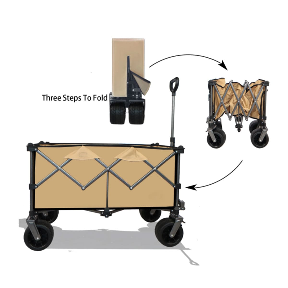 Heavy Duty Foldable Car For Camping